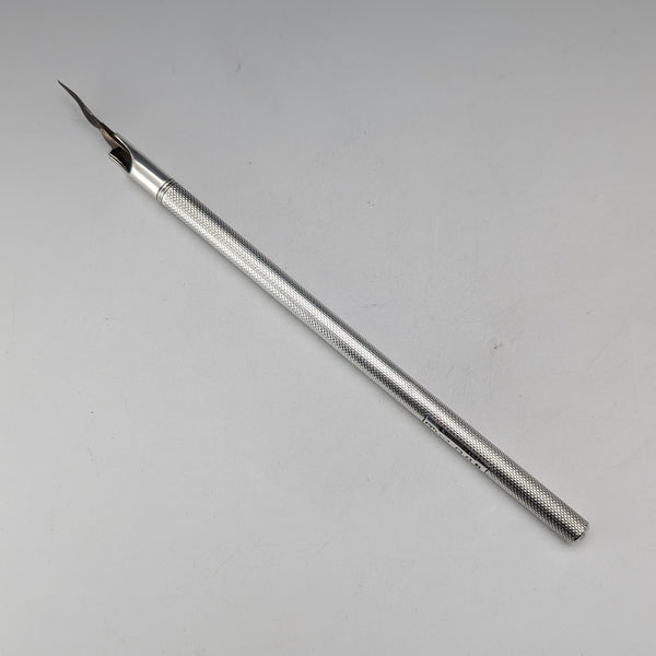 1921 British antique sterling silver dip pen S Mordan